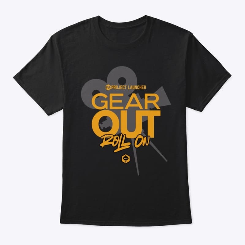 Gear Out, Roll On! t-shirt mockup